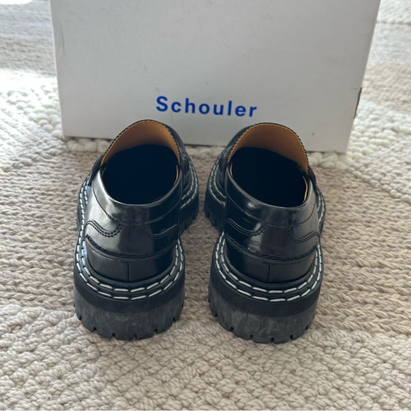 🚫 SOLD: PROENZA SCHOULER Black Lug Sole Platform Loafer - Picture 5 of 10